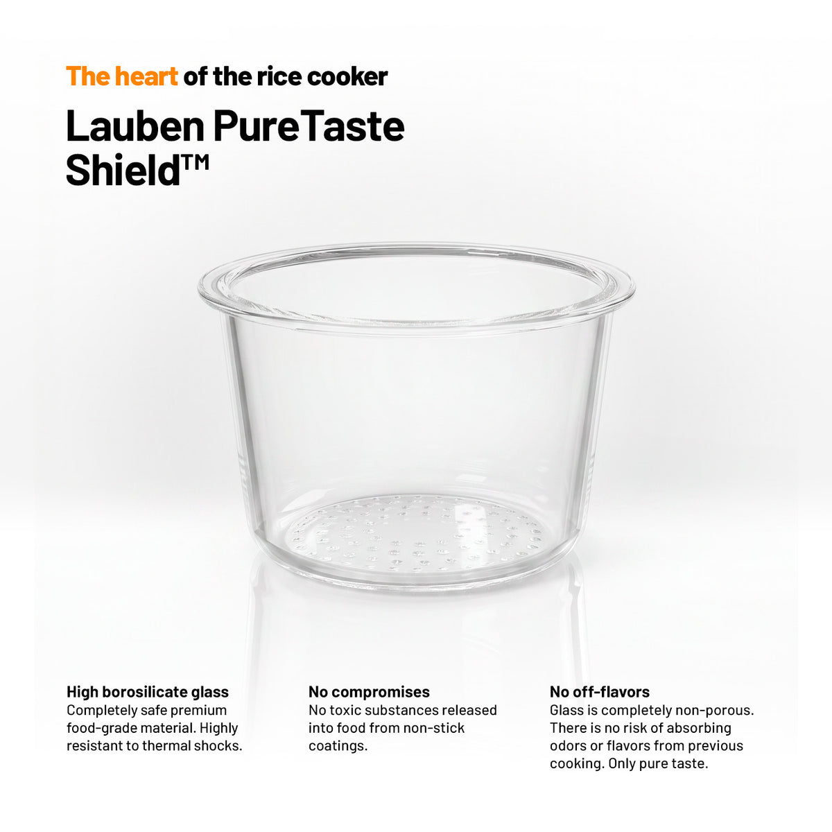Lauben Glass Rice Cooker 1600AT