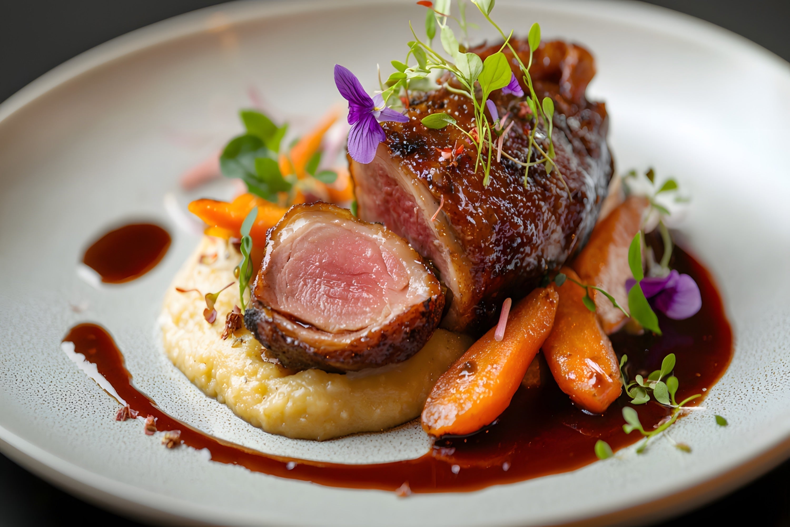 Festive Recipe: Sous-Vide Duck Breast with Glazed Carrots and Parsnip Purée