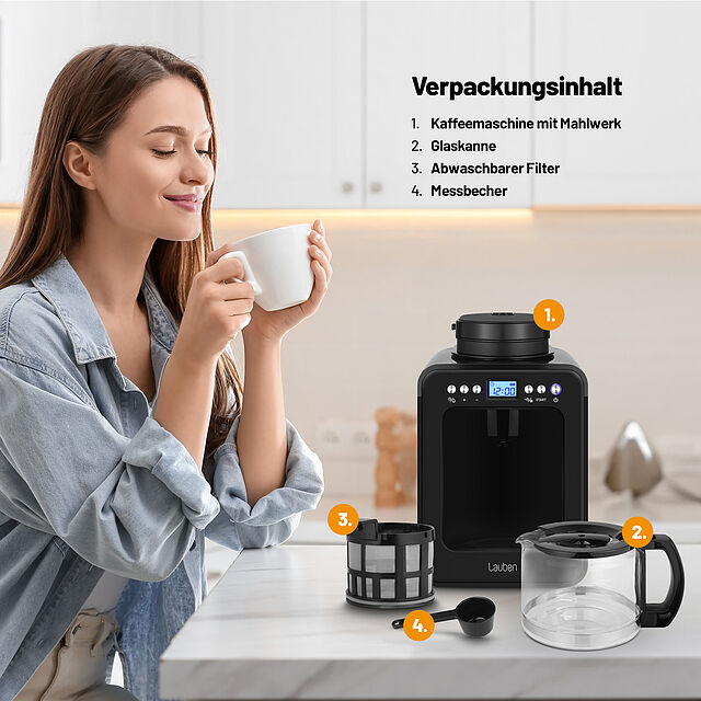 Lauben Grind&Drip Coffee Maker 600BB