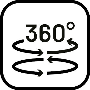 Szybkie krążenie gorącego powietrza 360°