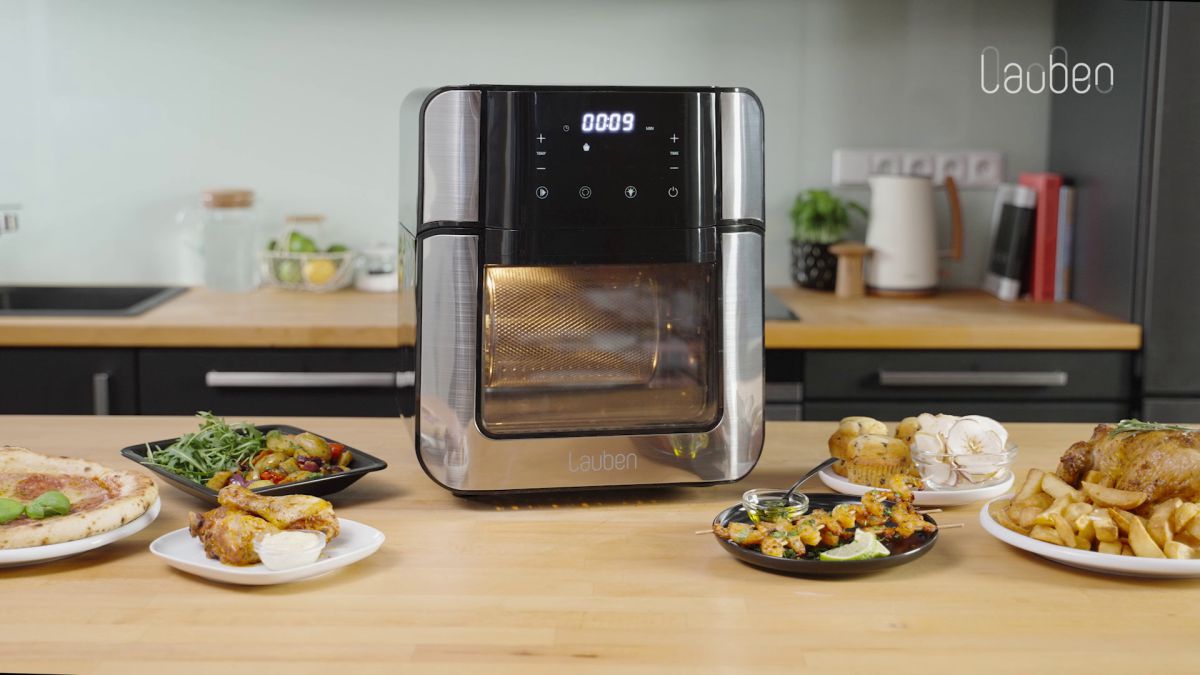 Lauben Air Fryer Oven 1500SB – Cyfrowy piekarnik na gorące powietrze z frytkownicą